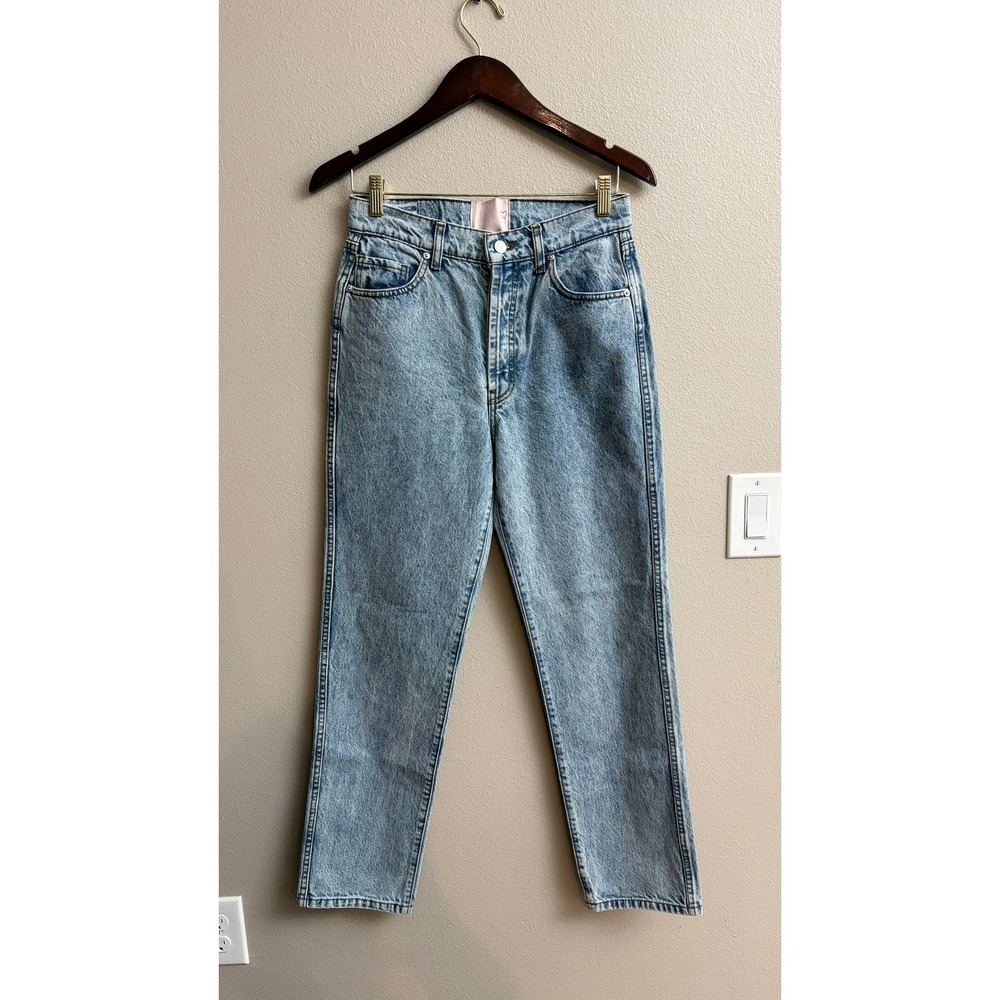 Revice Ex-Boyfriend Jeans 28 Tommy Wash High Rise Straight Leg Light Blue NEW